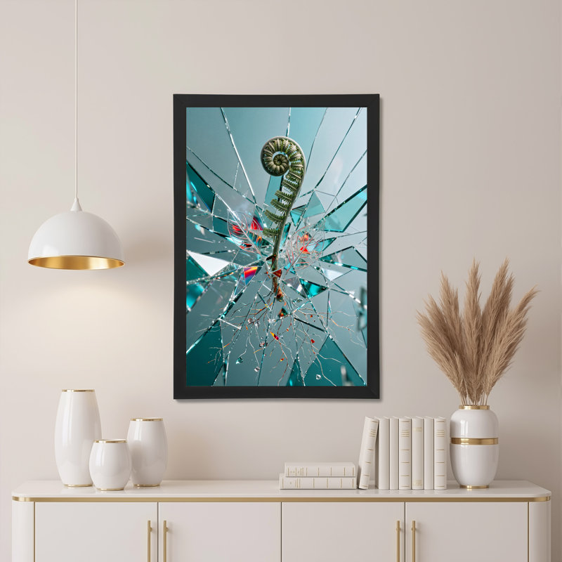 Art mural sur toile en verre bouclé, H 24 po x l 16 po
