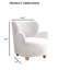 Fauteuil d'appoint rembourré Sabrina Boucle-1538327025