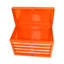Coffre à outils d'une capacité de 100 kg avec tiroirs coulissants et panneau de suspension - Boîte à roulettes orange - Grandes poignées latérales intérieures-1058984306