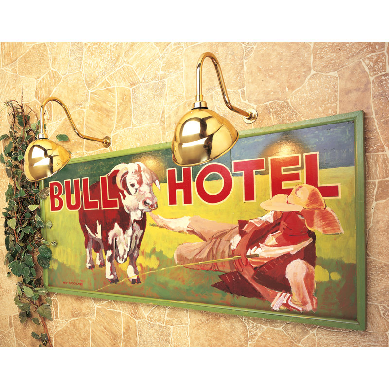 SIGN LIGHT Brass Outdoor Barn Light, Bronze