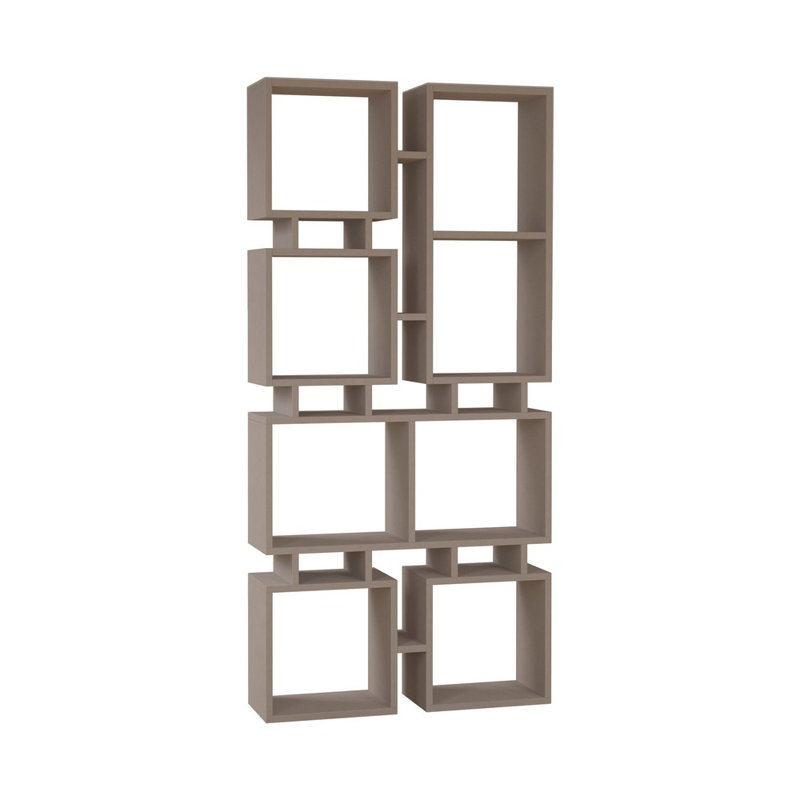 Mcleod Rail Bookcase, Light Moca