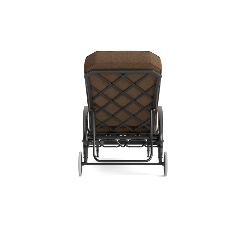 Calcutta Outdoor Chaise Lounge, Fusion Moccasian, Textured Pewter