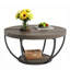 Table basse ronde à 2 niveaux