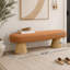 Boucle Upholstered Bench-1622150090