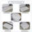 Essential 5-Piece Microfiber Bath Rug Set, Ultra Soft Plush Bathroom Mats, Non-Slip Rubber Backing, Water Absorbent, Quick-Dry, Machine Washable Rugs for Tub, Shower, Toilet and Sink, White-2017359826