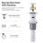 8 in. Widespread Double Handle Waterfall Bathroom Sink Faucet with Pop Up Drain-122443976