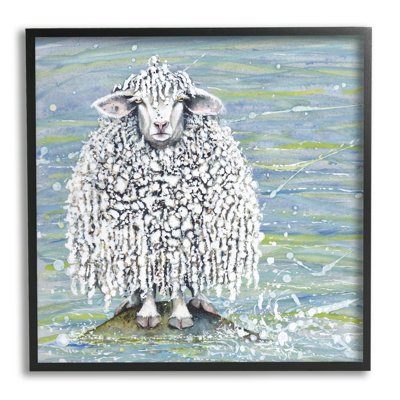 «Abstract Sheep Modern Splatter» par Maggie Vandewalle - Peinture