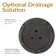Pepinn 20" x 20" x 14.75" Round Sable Polyresin Outdoor Planter Pot
