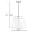 Bertan 15" Chandelier In Brushed Brass-463383667