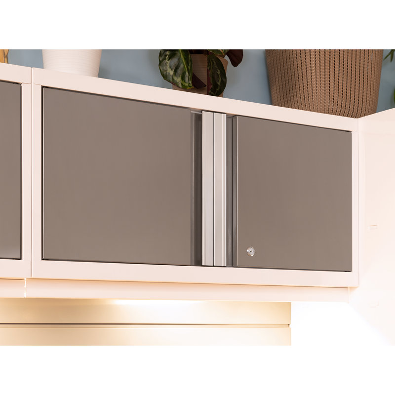 Bold Series 7 Piece Garage Storage Cabinet Set, Stainless Steel
