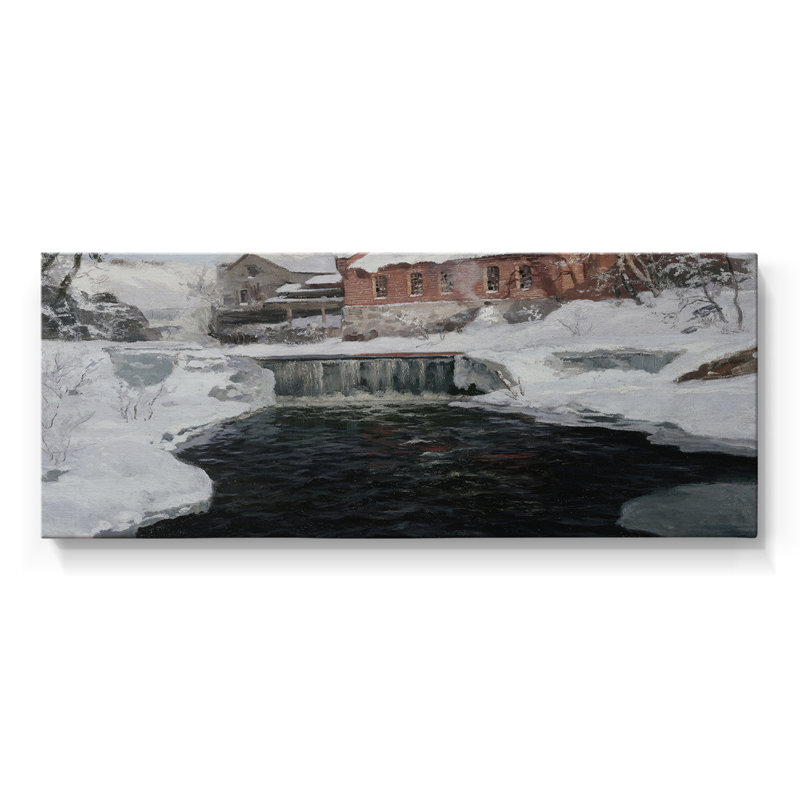 Série paysage - Dxliv - Toile tendue avec châssis - Prêt à accrocher, H 16 po x l 40 po
