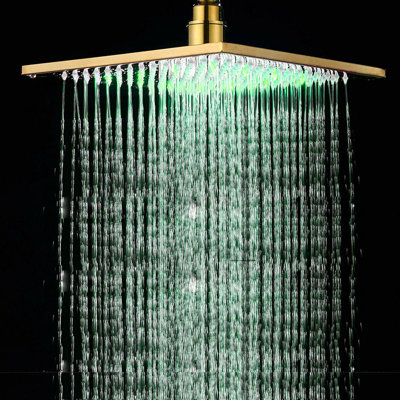Pomme de douche à pluie double 2,5 GPM GPM