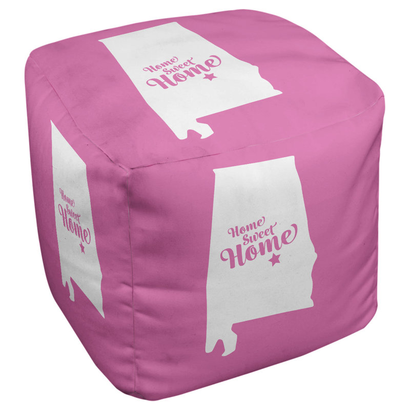 Repose-pieds à cubes montgomery the home, Rose