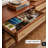 Boho Rattan 3-Drawer Dresser, Gold Legs