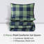 Édredon grand et grand damier Andency (90 x 90 pouces), ensemble de lit en vichy écossais noir et blanc pour enfants, literie en microfibre géométrique légère BCBG, 3 pièces-124609695-133330488
