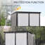 Armoire de rangement extérieure en résine imperméable avec portes verrouillables 5X3ft-121341768