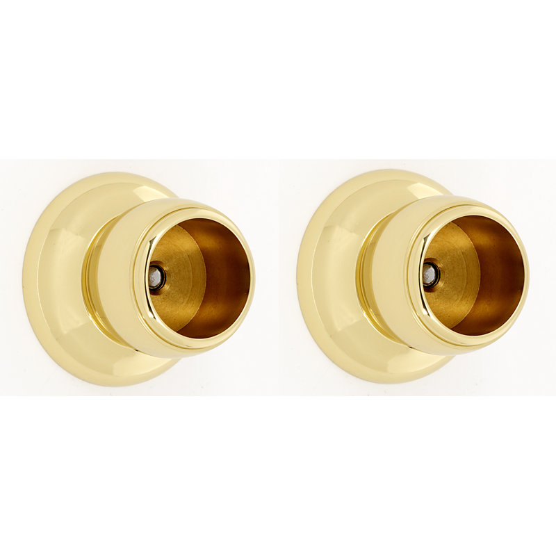 Shower Rod Bracket, Polished Brass
