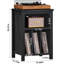 Support pour platine vinyle avec rangement pour disques vinyles-891937789