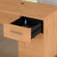 Bureau en L 60 po avec huche et rangement Paelynn, bureau d'ordinateur d'angle, bois moderne, cerisier Hansen-274893476-342025429