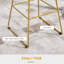 Kaivhon Counter Stool with Metal Frame