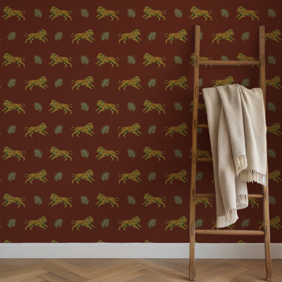 Legacy Lion - papier peint ombre cramoisie