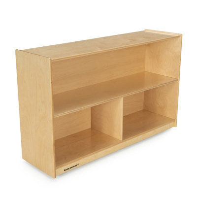 3 Compartment Manufactured Wood Shelving Unit