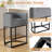 Stylish Barrel-Back Bar Stool with Cushioned Seat and Black Metal Frame-2067429862