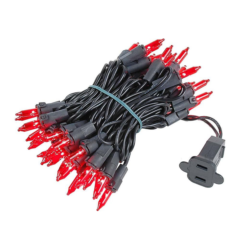 Mini-chaîne pour l’extérieur 11'50 ampoules Pirtle, rouge, Noir