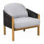 Fauteuil club d'extérieur en bois d'acacia-1559500957