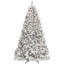Arbre de Noël floqué avec support en métal-172380265-172380287