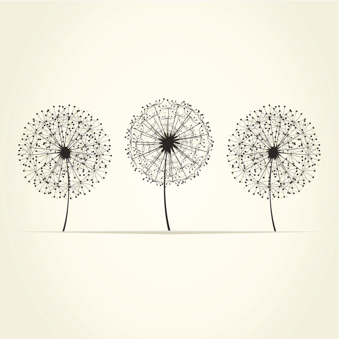 Leinwandbild Three Dandelions von Aleksandr-Mansurov-Ru