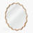 Natural Wood Color 36 Inch Wavy Round Solid Wood Frame Decorative Mirror,For Bedroom, Bathroom, Living Room, Entryway-564447075-564447074