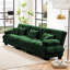 Canapé modulaire 3 places à assise profonde et canapé modulaire, canapé en chenille, meubles rembourrés doux et confortables pour salon, appartement, studio, bureau, chenille-1518301907-1518301909