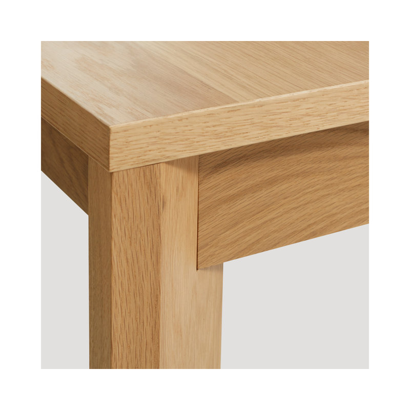 Moreover Solid Wood Dining Table, White Oak, 37" W x 84" L