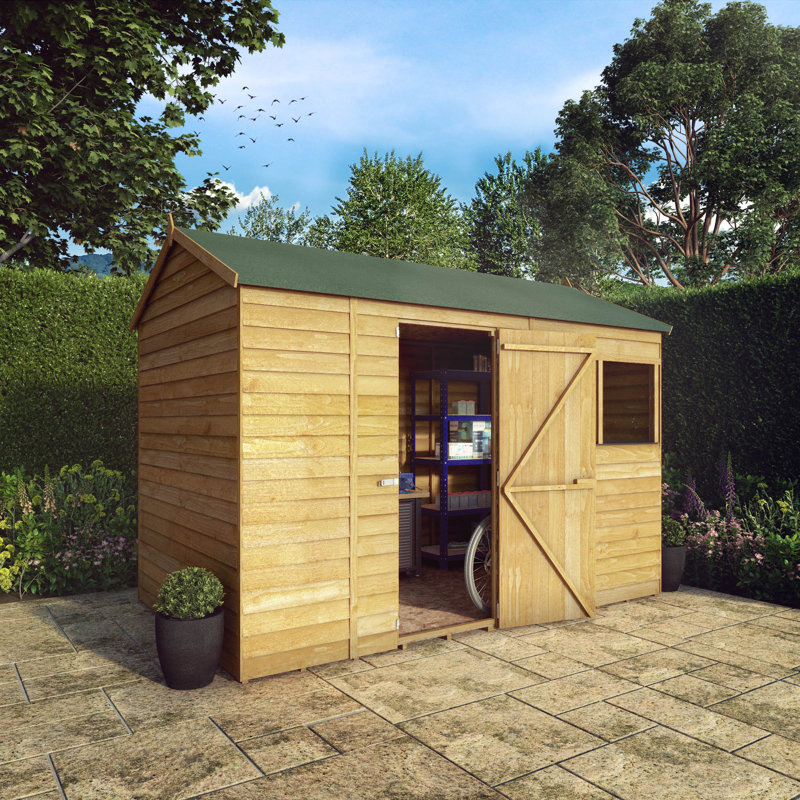 Mercia 10 x 6ft Overlap Reverse Apex Shed, Yes