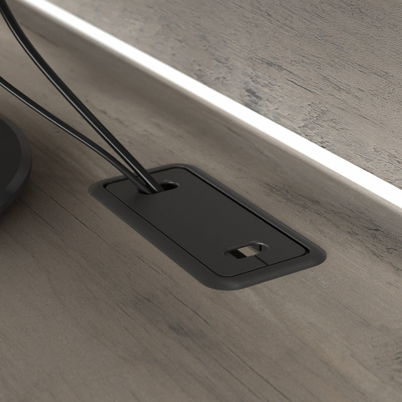 Ozro 47'' Desk, Driftwood Gray