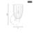 Whistler 1-Light Wall Sconce in Natural Brass