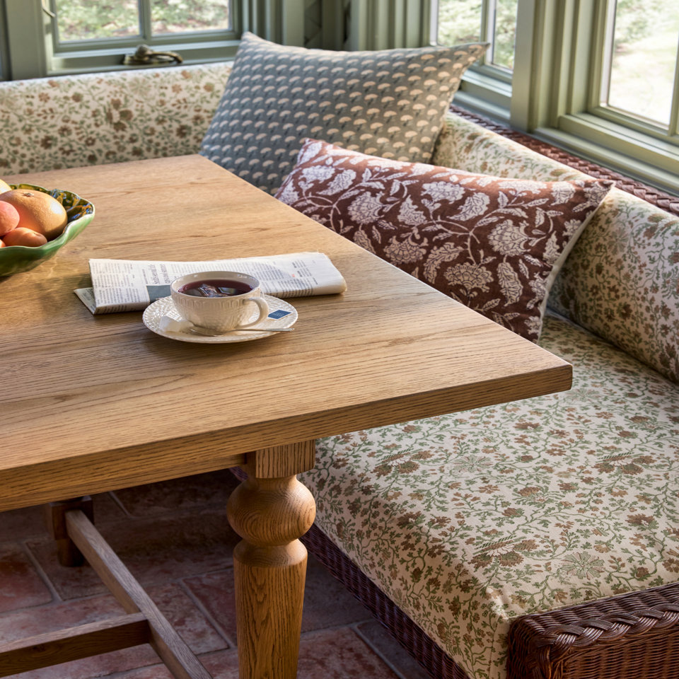 Our Fran Extendable Dining Table makes space for the whole crew.