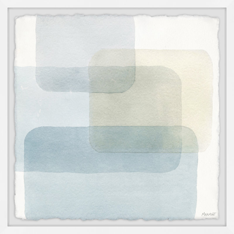 Boxes Meet - Single Picture Frame Painting, 41 cm H x 41 cm W