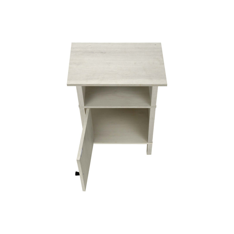 Transitional Accent Table with Storage and Space-Saving Design