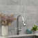 FlowCurve 1.5 in Centerset Touch Free Sensor Kitchen Faucet without Deckplate in Polished Chrome