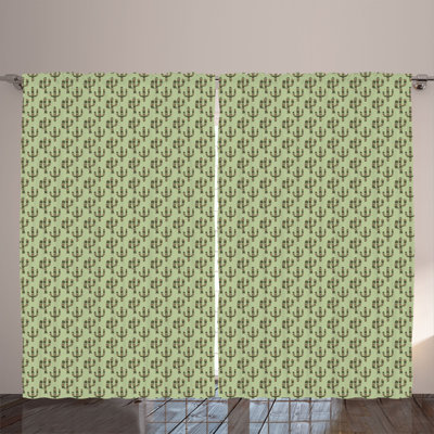 Semi Sheer Curtain Pair