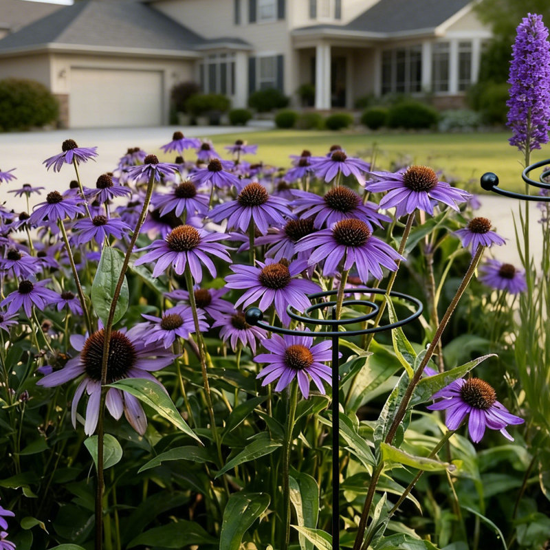 Piquets de soutien pour plantes de jardin en spirale