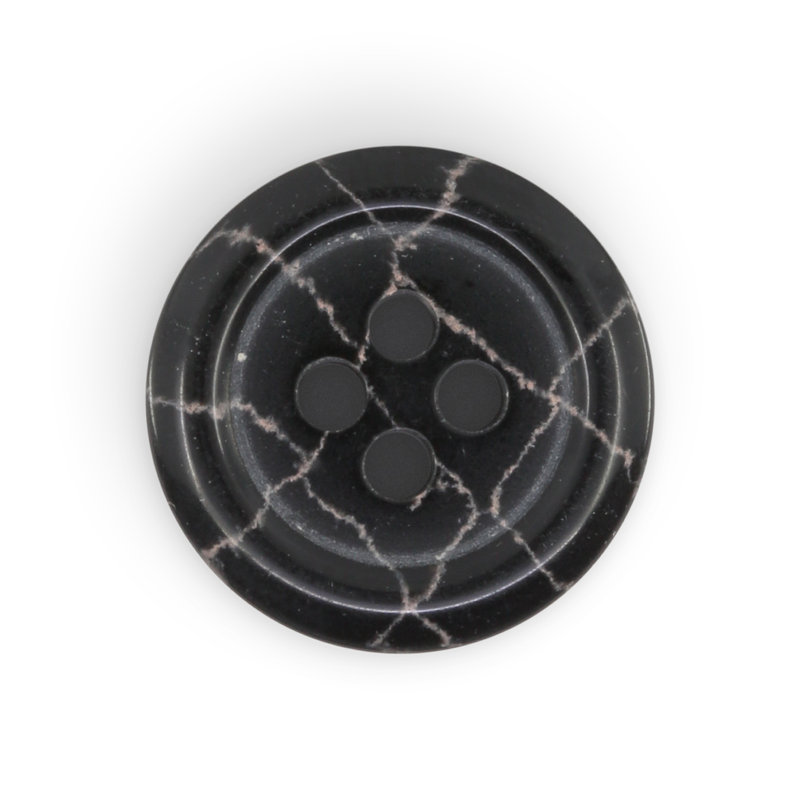 Bouton rond en polyester recyclé Dritz