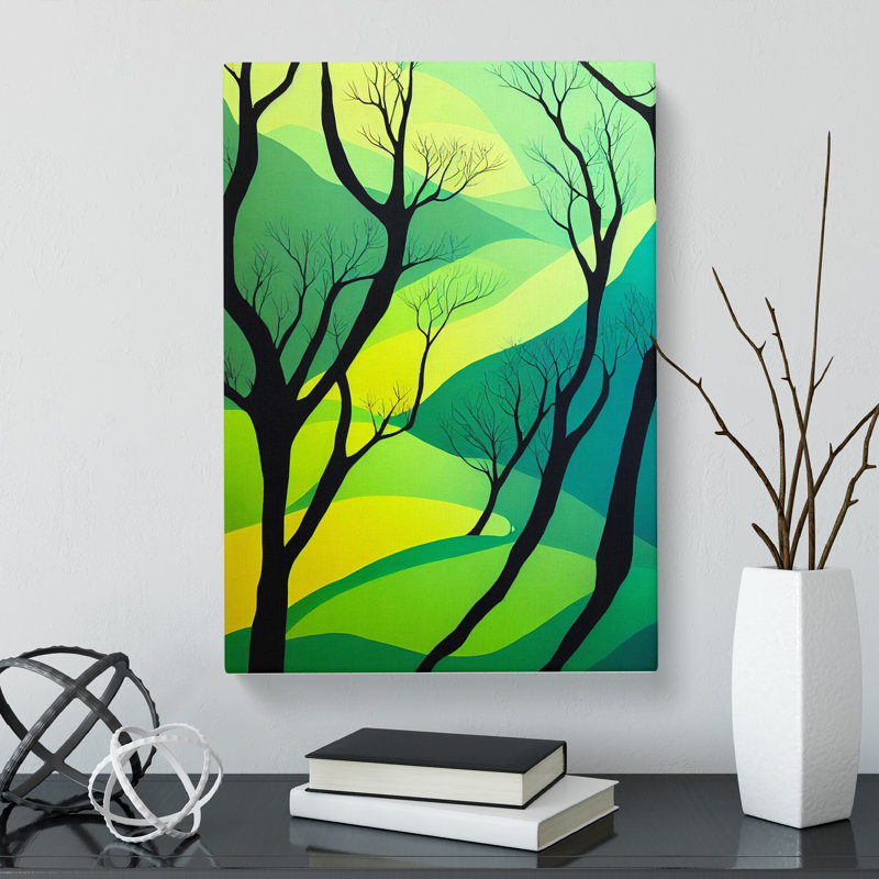 CAN-V0523-1006X Forest Mural - Wrapped Canvas Print, 76cm H x 50cm W x 3cm D
