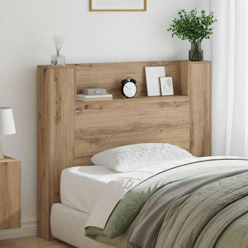 Bookcase Headboard, Full/Double, Artisan Oak