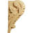 4 1/2"W x 3 3/4"D x 7"H Extra Large Acanthus Leaf Block Corbel, Alder (2-Pack)-91124202-120132018