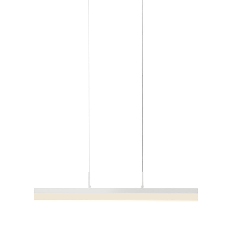 Stiletto Slim LED Kitchen Island Pendant in Satin White