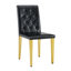 Chaise de salle à manger moderne avec dossier capitonné, tissu technique et conception ergonomique-816213720-816213721