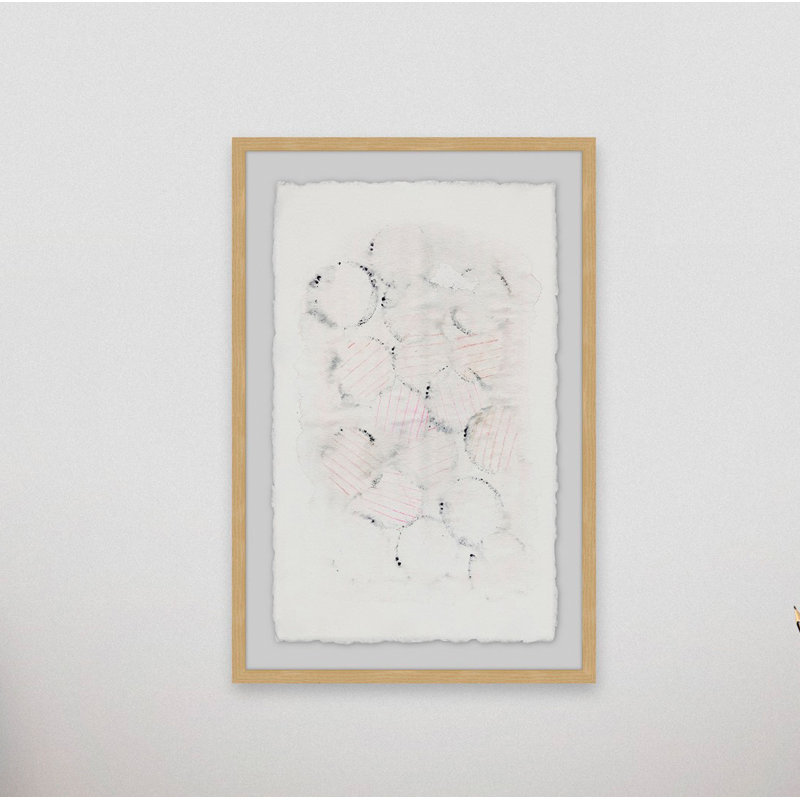 Grey Honeycomb - Single Picture Frame Painting, 30 cm H x 20 cm W x 4 cm D